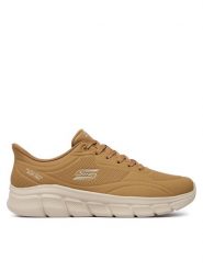 Skechers Sneakersy Bobs B Flex 118116 Brązowy jasny. Brązowe buty sportowe casual Skechers, bez wzorów, ze skóry, bez zapięcia. Za 359.99 zł.