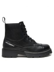 KARL LAGERFELD Trapery KL10450 Czarny. Czarne trapery KARL LAGERFELD, ze skóry, bez zapięcia. Za 1,149.00 zł.