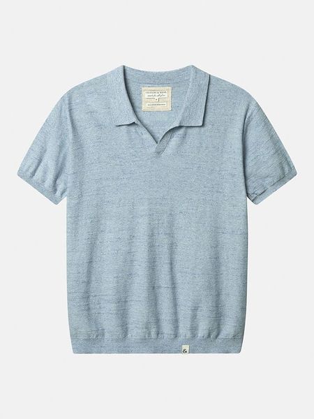 COLOURS & SONS Koszulka polo w kolorze błękitnym rozmiar: XXL. Niebieskie koszulki polo COLOURS & SONS, xxl, bez wzorów, bez kołnierzyka, bez ramiączek. Za 148.96 zł.