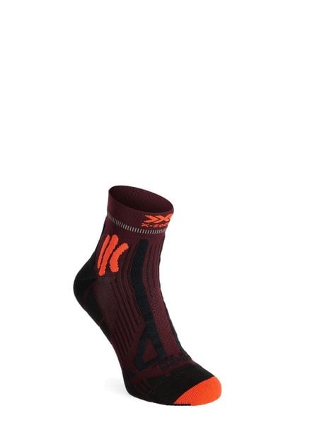 Skarpety biegowe X-Socks Trail Run Energy 4.0. Brązowe skarpety X-Socks, bez wzorów, z elastanu. Za 84.00 zł.