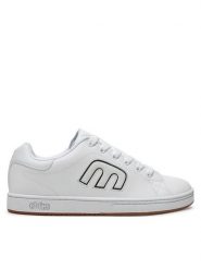 Etnies Sneakersy Callicut 4101000014 Biały. Białe buty sportowe casual Etnies, bez wzorów, z materiału, bez zapięcia. Za 279.99 zł.