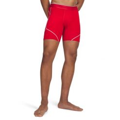 Szorty Under Armour HeatGear® Elite. Czerwone odzież kompresyjna Under Armour, m, bez wzorów, z elastanu, na fitness i siłownię. Za 222.05 zł.