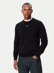HUGO Sweter San Cassius-C2 50553588 Czarny Regular Fit. Czarne swetry rozpinane Hugo, m, bez wzorów, z bawełny, bez kołnierzyka, bez ramiączek. Za 449.99 zł.