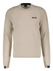 Hugo Boss Underwear Sweter w kolorze beżowym rozmiar: S. Brązowe swetry nierozpinane Hugo Boss Underwear, s, bez wzorów, z bawełny, bez kołnierzyka, bez ramiączek. Za 538.45 zł.