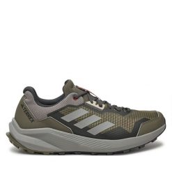 Buty do biegania adidas. Zielone buty do biegania Adidas, bez wzorów, bez zapięcia, do biegania, adidas terrex. Za 339.99 zł.