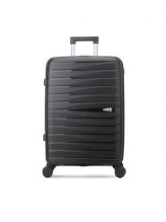 Semi Line Walizka średnia T5911-3 Czarny. Czarne walizki Semi-line, bez wzorów, z tworzywa sztucznego, średnie. Za 259.99 zł.