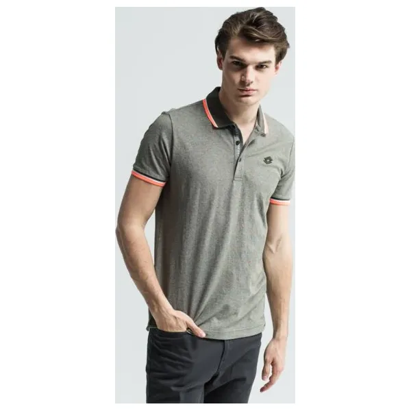 Lotto Polo L73 Plus Pq , zielony, rozmiar L. Zielone koszulki polo sportowe Lotto, l, bez wzorów, z materiału, bez kołnierzyka, bez ramiączek. W wyprzedaży za 63.99 zł.
