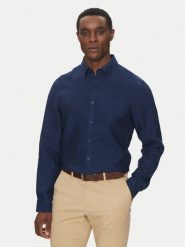 Michael Kors Koszula CS4400H4YT Granatowy Relaxed Fit. Niebieskie koszule Michael Kors, m, bez wzorów, ze lnu, bez kołnierzyka, bez ramiączek. Za 439.99 zł.