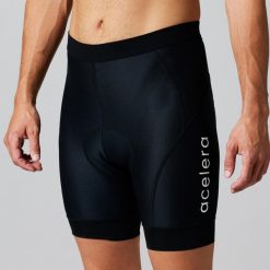 Kurtka kolarska Thermo Fleece wiatroszczelna i wodoodporna. Czarne kurtki ACELERA, na jesień, l, bez wzorów, z jersey, bez kaptura. Za 169.99 zł.