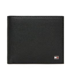 Portfel Tommy Hilfiger. Czarne portfele Tommy Hilfiger, bez wzorów. Za 249.99 zł.