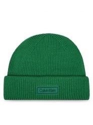 Calvin Klein Czapka LV04D8058G Zielony. Zielone czapki zimowe CALVIN KLEIN, bez wzorów, z materiału. Za 219.99 zł.