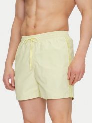 Calvin Klein Swimwear Szorty kąpielowe KM0KM01109 Żółty Regular Fit. Żółte kąpielówki Calvin Klein Swimwear, l, bez wzorów, z syntetyku. Za 159.99 zł.