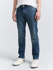 Męskie Spodnie Jeansowe Marvin Straigh Used Mid Stone Blue Denim Proste 1047981 10119, W32 L36. Niebieskie spodnie materiałowe Tom Tailor, na co dzień, l, bez wzorów, z bawełny, eleganckie. Za 179.99 zł.