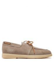 Giuseppe Zanotti Półbuty EU40023 Szary. Szare eleganckie półbuty Giuseppe Zanotti, bez wzorów, ze skóry, bez obcasa, bez zapięcia. Za 4,799.00 zł.