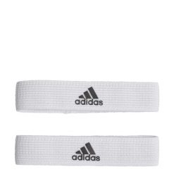 Taśmy podtrzymujące getry. Białe legginsy długie sportowe Adidas, uniwersalny, bez wzorów, do piłki nożnej. Za 34.95 zł.