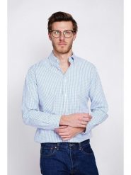 William de Faye Koszula w kolorze błękitno-białym rozmiar: 54. Białe koszule William de Faye, bez wzorów, z bawełny, bez kołnierzyka, bez ramiączek. Za 113.99 zł.