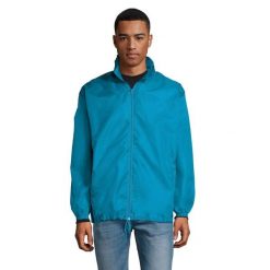 Kurtka Wiatrówka Unisex Dla Dorosłych. Niebieskie kurtki SOL'S, s, bez wzorów, bez kaptura. Za 72.99 zł.