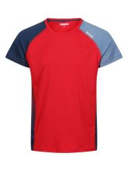 Regatta Koszulka sportowa "Corballis" w kolorze czerwonym rozmiar: XL. Czerwone t-shirty sportowe Regatta, bez wzorów, z materiału, bez ramiączek, outdoorowe. Za 57.47 zł.
