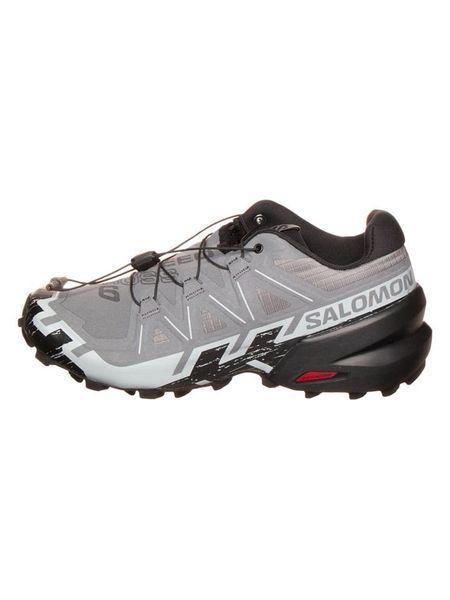SALOMON Buty "Speedcross 6 GTX" w kolorze szarym do biegania rozmiar: 44 2/3. Szare buty do biegania Salomon, bez wzorów, z gore-texu, bez zapięcia, do biegania, gore-tex. Za 494.95 zł.