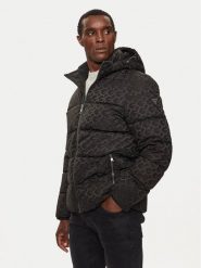 Guess Kurtka puchowa M4BL42 WG9L2 Czarny Regular Fit. Czarne kurtki Guess, l, z aplikacjami, z puchu, bez kaptura. Za 605.50 zł.