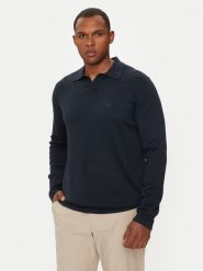 Marc O'Polo Polo 428 5135 60320 Granatowy Regular Fit. Niebieskie koszulki polo Marc O'Polo, m, bez wzorów, z bawełny, bez kołnierzyka, bez ramiączek. Za 309.99 zł.