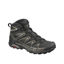 Buty trekkingowe Salomon X Ultra Mid 3 Aero Męskie Czarne. Czarne buty turystyczne Salomon, na zimę, bez wzorów, przed kolano, bez zapięcia, trekkingowe. Za 449.00 zł.