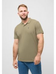 Derbe Koszulka polo w kolorze khaki rozmiar: L. Brązowe koszulki polo Derbe, l, bez wzorów, z bawełny, bez kołnierzyka, bez ramiączek. Za 109.26 zł.