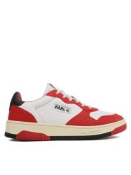 KARL LAGERFELD Sneakersy KL53020 Czerwony. Czerwone buty sportowe casual KARL LAGERFELD, bez wzorów, ze skóry, bez zapięcia. Za 769.99 zł.