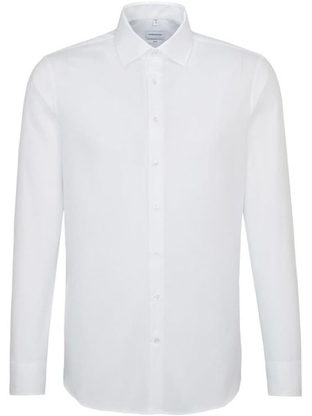 Seidensticker Koszula w kolorze białym rozmiar: 39. Białe koszule Seidensticker, bez wzorów, z bawełny, bez kołnierzyka, bez ramiączek. Za 136.78 zł.