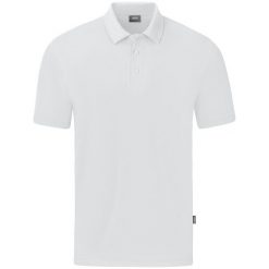 Polo Jako Organic Stretch. Białe koszulki polo JAKO, bez wzorów, bez kołnierzyka, bez ramiączek. Za 219.50 zł.