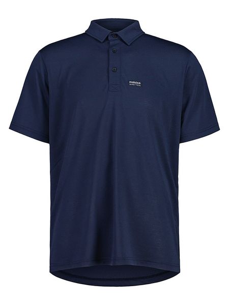 Maloja Funkcyjna koszulka polo "PeytoM." w kolorze granatowym rozmiar: XS. Niebieskie koszulki polo Maloja, xs, bez wzorów, z materiału, bez kołnierzyka, bez ramiączek, outdoorowe. Za 131.12 zł.