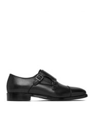 GINO ROSSI Półbuty EO-SEVERINO-02 Czarny. Czarne eleganckie półbuty Gino Rossi, bez wzorów, ze skóry, bez obcasa, bez zapięcia. Za 479.99 zł.