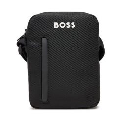 Saszetka BOSS. Czarne torby na ramię Boss, bez wzorów, małe, bez dodatków. Za 219.99 zł.