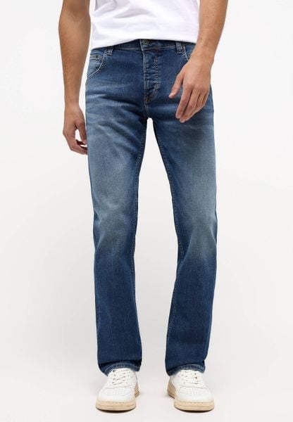 Męskie Spodnie jeansowe Mustang Style Washington Straight Denim Blue 1016618 5000 313. Niebieskie jeansy Mustang, l. Za 219.99 zł.