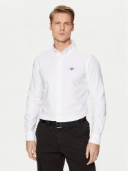 Aeronautica Militare Koszula 242CA1262CT3289 Biały Regular Fit. Białe koszule Aeronautica Militare, m, bez wzorów, z bawełny, bez kołnierzyka, bez ramiączek. Za 399.99 zł.