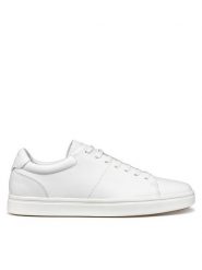 Geox Sneakersy U Baltmoore U55LDC 00085 C1000 Biały. Białe buty sportowe casual Geox, bez wzorów, ze skóry, bez zapięcia. Za 399.99 zł.