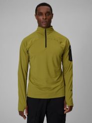 4F Bluza trekkingowa regular bez kaptura męska - zielona XL. Zielone bluzy 4F, l, bez wzorów, bez kaptura. Za 179.99 zł.