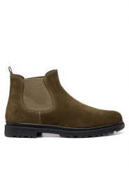 Geox Sztyblety U Andalo U16DDA 00022 C3009 Zielony ciemny. Zielone botki sznurowane Geox, bez wzorów, ze skóry, bez obcasa, bez zapięcia. Za 499.99 zł.