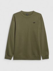 4F Bluza dresowa nierozpinana bez kaptura męska - khaki XL. Brązowe bluzy 4F, m, bez wzorów, z dresówki, bez kaptura. Za 99.99 zł.