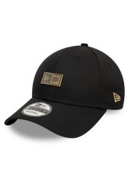New Era Czapka z daszkiem Badge 4FORTY 60595304 Czarny. Czarne czapki z daszkiem New Era, bez wzorów, z bawełny. Za 89.99 zł.
