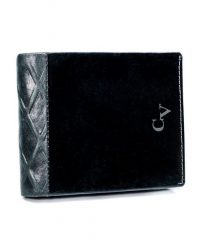 Portfel męski czarno-srebrny Cavaldi N7-IVT BLACK. Czarne portfele 4U Cavaldi, bez wzorów. Za 47.99 zł.