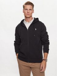 Polo Ralph Lauren Bluza 710888282001 Czarny Regular Fit. Czarne bluzy Polo Ralph Lauren, m, bez wzorów, z syntetyku, bez kaptura. Za 659.99 zł.