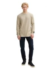 TOM TAILOR Denim Sweter w kolorze beżowym rozmiar: S. Brązowe swetry nierozpinane TOM TAILOR DENIM, s, bez wzorów, z denimu, bez kołnierzyka, bez ramiączek. Za 57.06 zł.