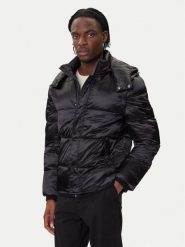 Guess Kurtka zimowa M5BL2L WGZF2 Czarny Regular Fit. Czarne kurtki Guess, na zimę, l, z aplikacjami, z syntetyku, bez kaptura. Za 679.99 zł.