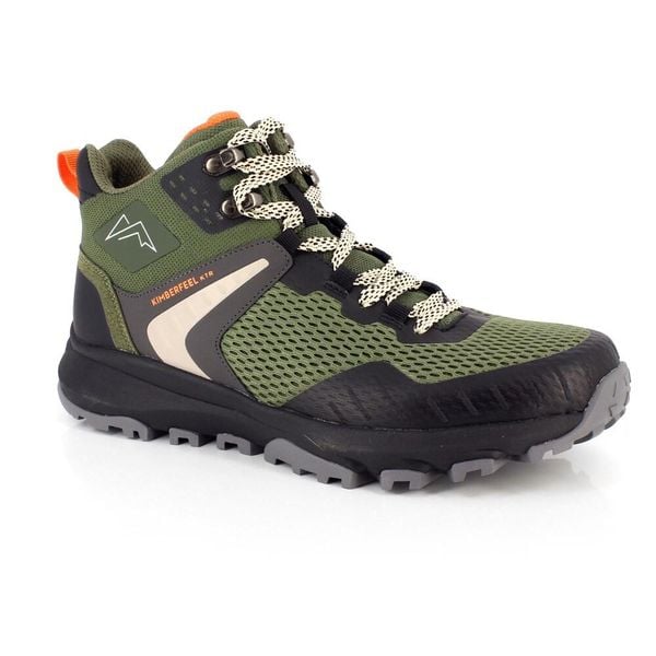 Buty trekkingowe MUTIS dla dorosłych - Khaki. Zielone buty turystyczne Kimberfeel, bez wzorów, bez zapięcia, trekkingowe. Za 399.35 zł.