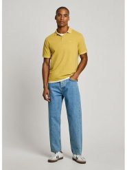 Pepe Jeans Koszulka polo w kolorze żółtym rozmiar: M. Żółte koszulki polo Pepe Jeans, m, bez wzorów, z bawełny, bez kołnierzyka, bez ramiączek. Za 148.45 zł.