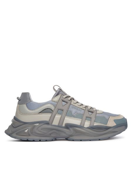 Guess Sneakersy FMFUNO ELE12 Szary. Szare buty sportowe casual Guess, z aplikacjami, ze skóry, bez zapięcia. Za 469.99 zł.