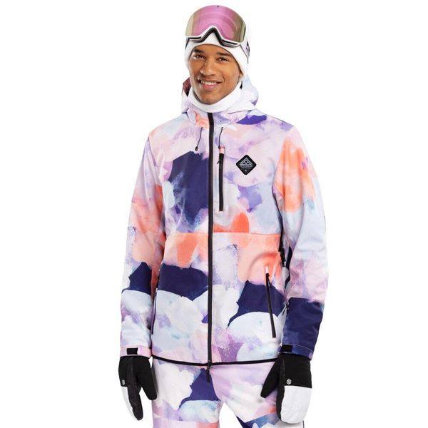 Kurtka snowboardowa męska W2 Chréa. Brązowe kurtki SIROKO, m, bez wzorów, z materiału, z kapturem. Za 411.20 zł.