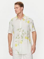 Guess Koszula M4GH59 WD4Z2 Biały Slim Fit. Białe koszule Guess, m, z aplikacjami, z wiskozy, bez kołnierzyka, bez ramiączek. Za 199.99 zł.