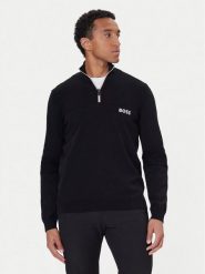 BOSS Sweter K_Hydro QZ-1 50541953 Czarny Regular Fit. Czarne swetry rozpinane Boss, m, bez wzorów, z bawełny, bez kołnierzyka, bez ramiączek. Za 759.99 zł.